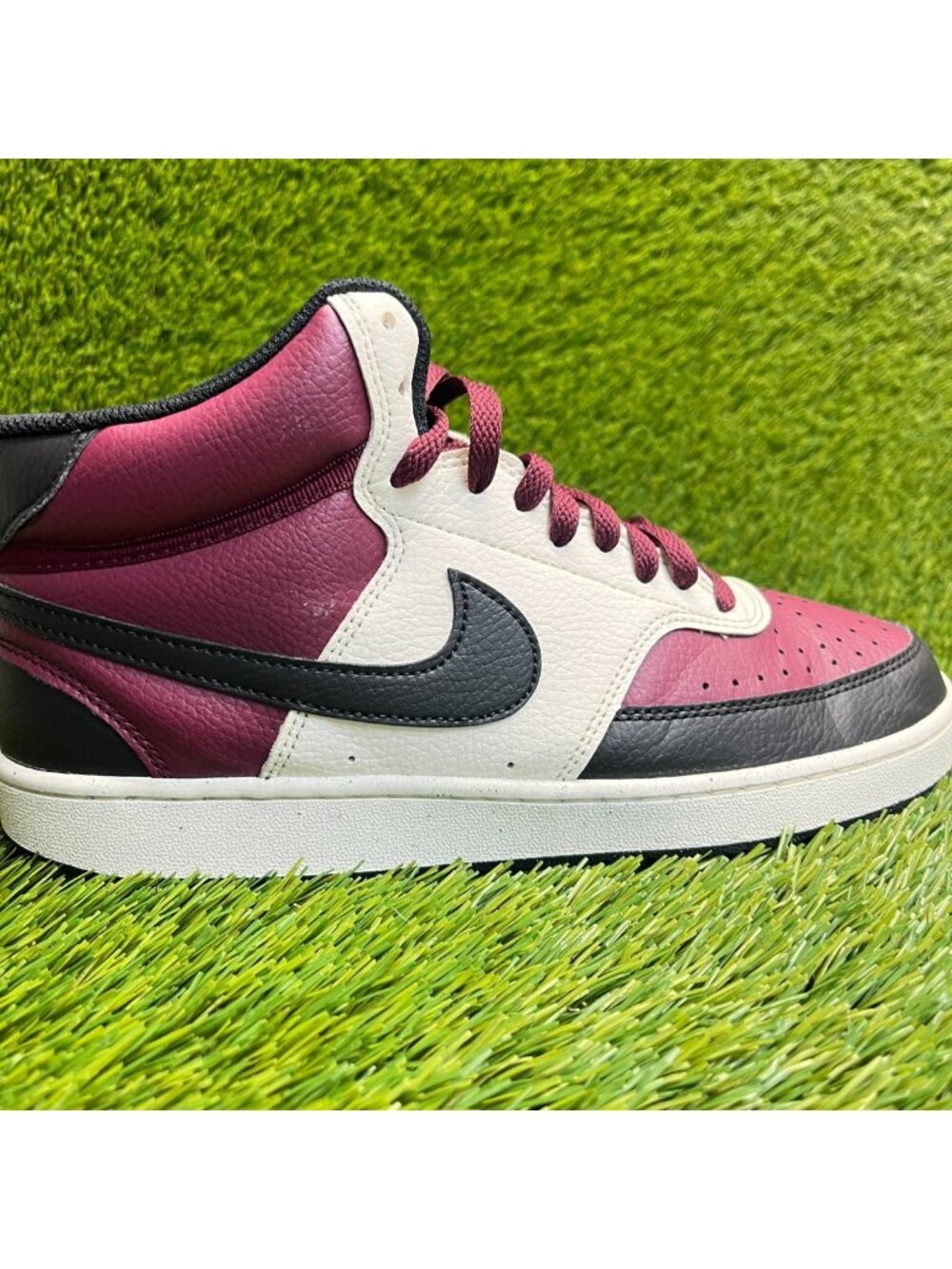Nike Court Vision Mid NN Mens Size‎ 8 Beetroot Sail Basketball Shoes Sneakers